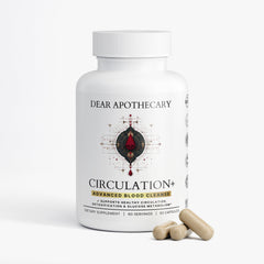 Circulation+ blood flow supplement bottle by Dear Apothecary, 60 capsules