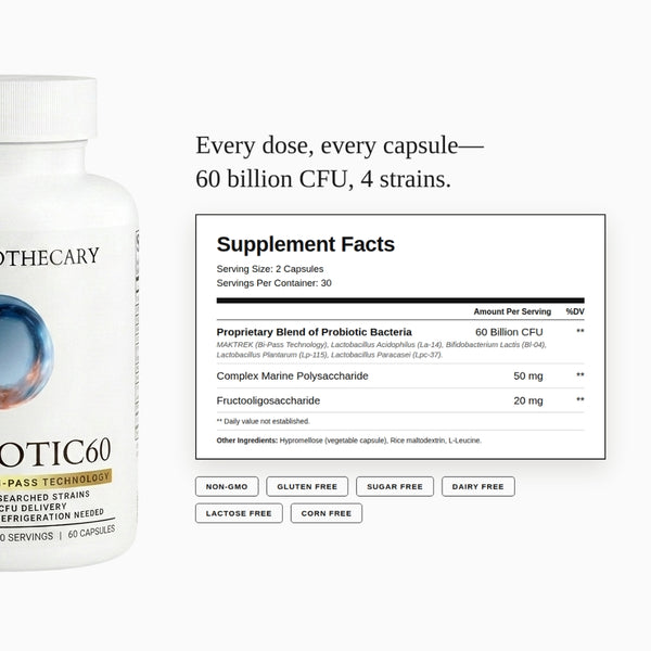 Probiotic 60 Billion CFU