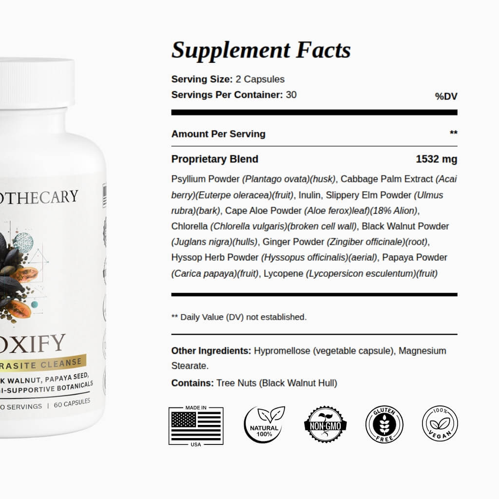 Detoxify Parasite Cleanse & Detox - 3-Phase System | Dear Apothecary