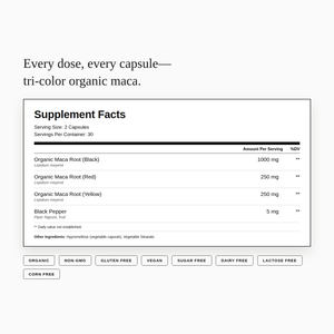 Organic Maca Root+